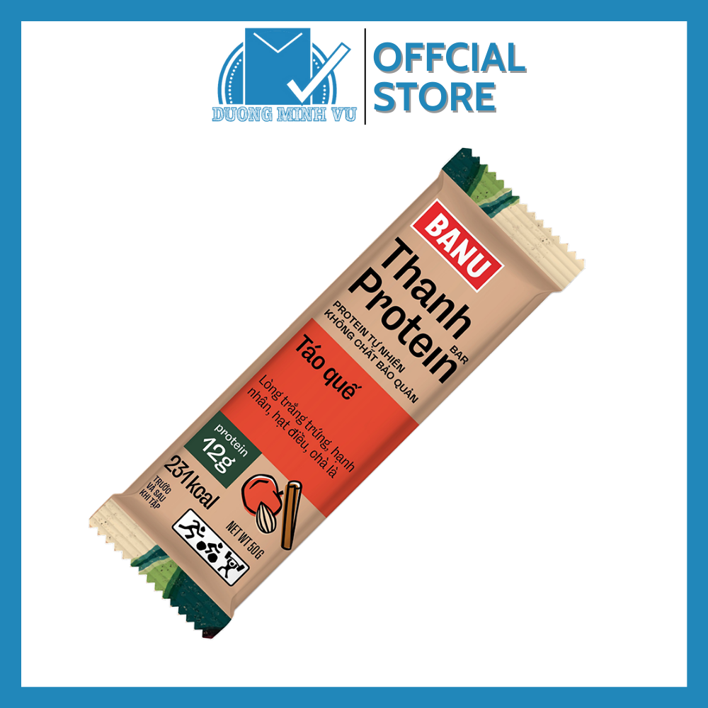 Thanh năng lượng banu táo quế begin 365 bánh ăn kiêng bánh giảm cân 55g