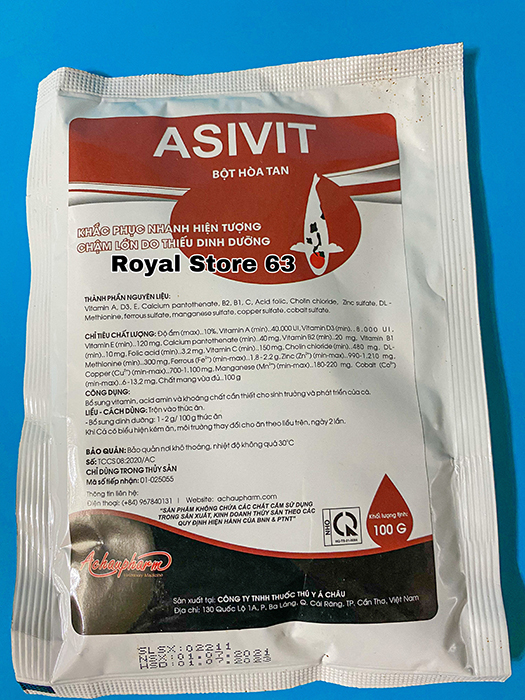 Asivit Acpharno (100gram) vitamin, khoáng chất cho cá cảnh