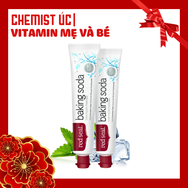 Kem đánh răng Red Seal Toothpaste Baking Soda 100g Úc