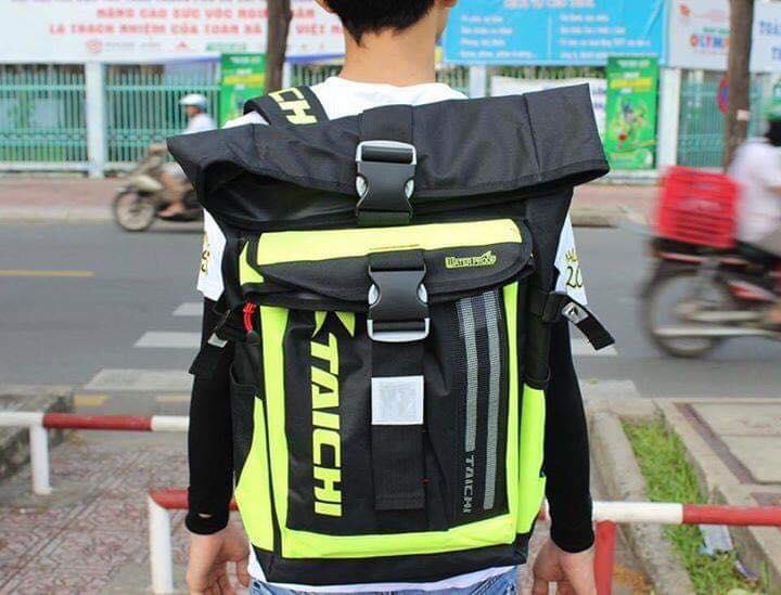 [HCM]Balo taichi có đèn led 272 chống thấm nước màu xanh dạ quang