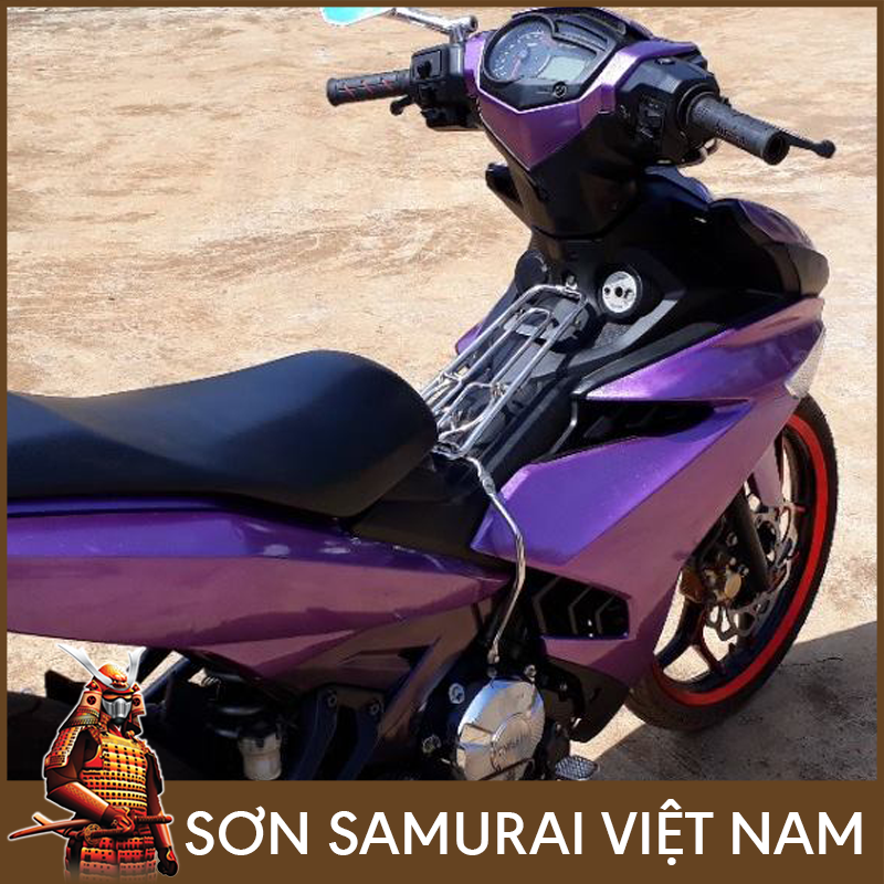 Sơn samurai tím - Combo màu tím ánh kim 1142 sơn xịt samurai