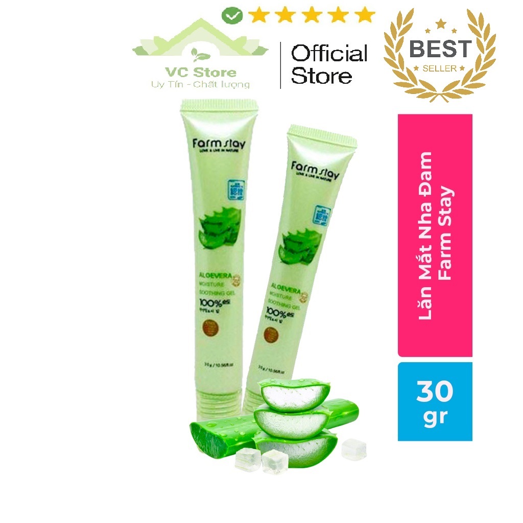 Gel  Lăn Thâm Quầng Mắt Nha Đam Farm Stay - Mẫu mới