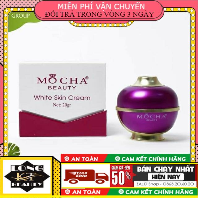 [ Chính hãng - Mỹ Phẩm Mocha Beauty ] Kem Face Vip Tuyết Sứ Mocha Kem Dưỡng Trắng Da Face Vip Tuyết Sứ Mocha 20gr