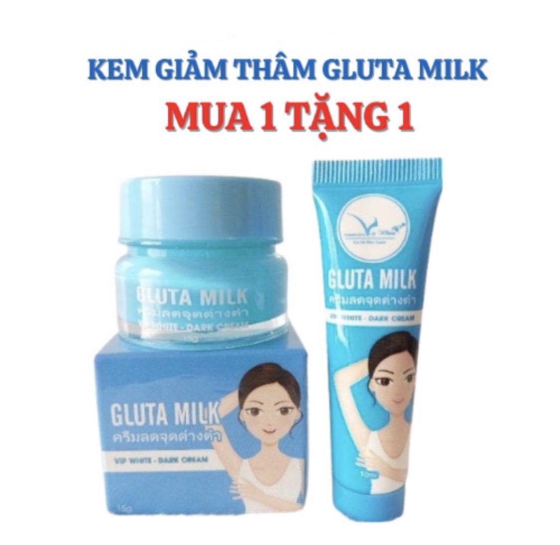 Kem thâm gluta milk thái lan mua 1 được 2