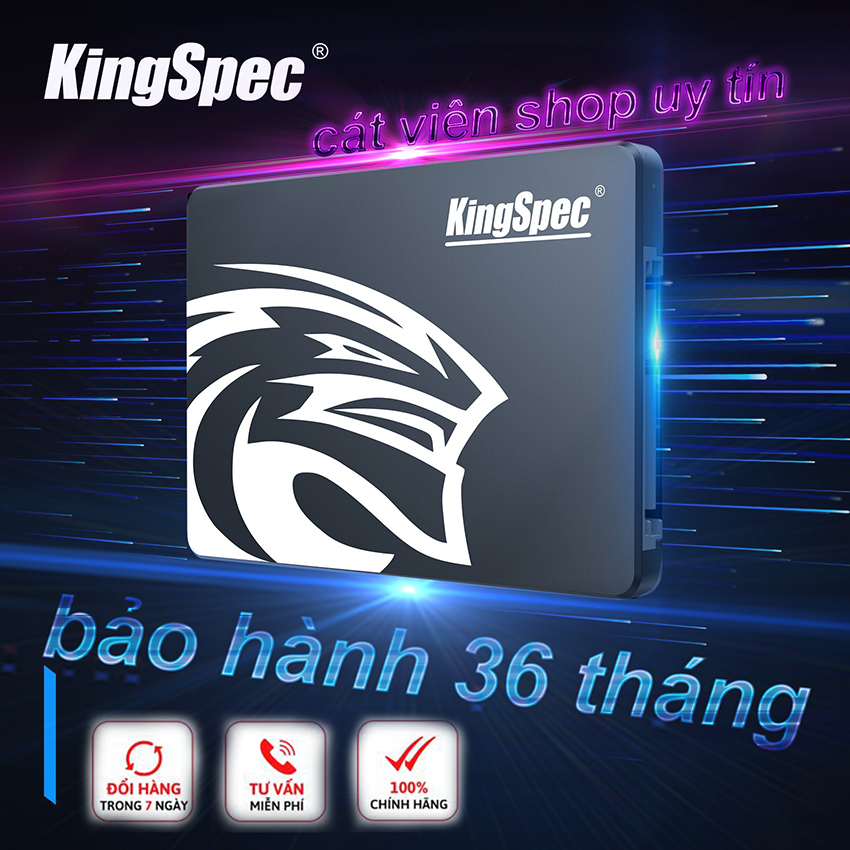 Kingspec dung lượng 128gb 256gb 512gb ssd sata3 2.5 tích hợp tiêu thụ năng lượng thấp và ssd chống va chạm