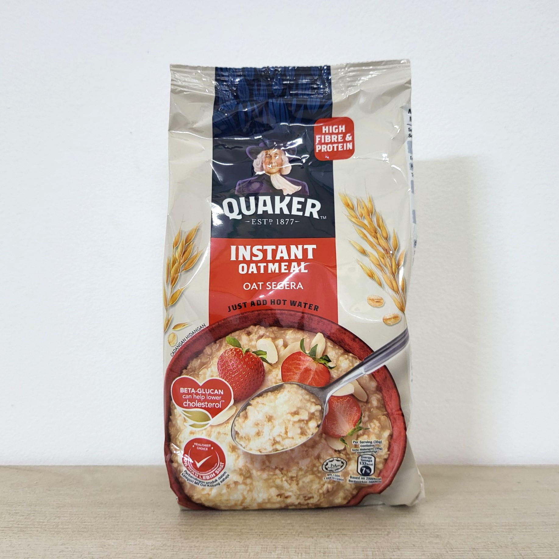 Quaker yến mạch nguyên chất ăn liền instant oatmeal