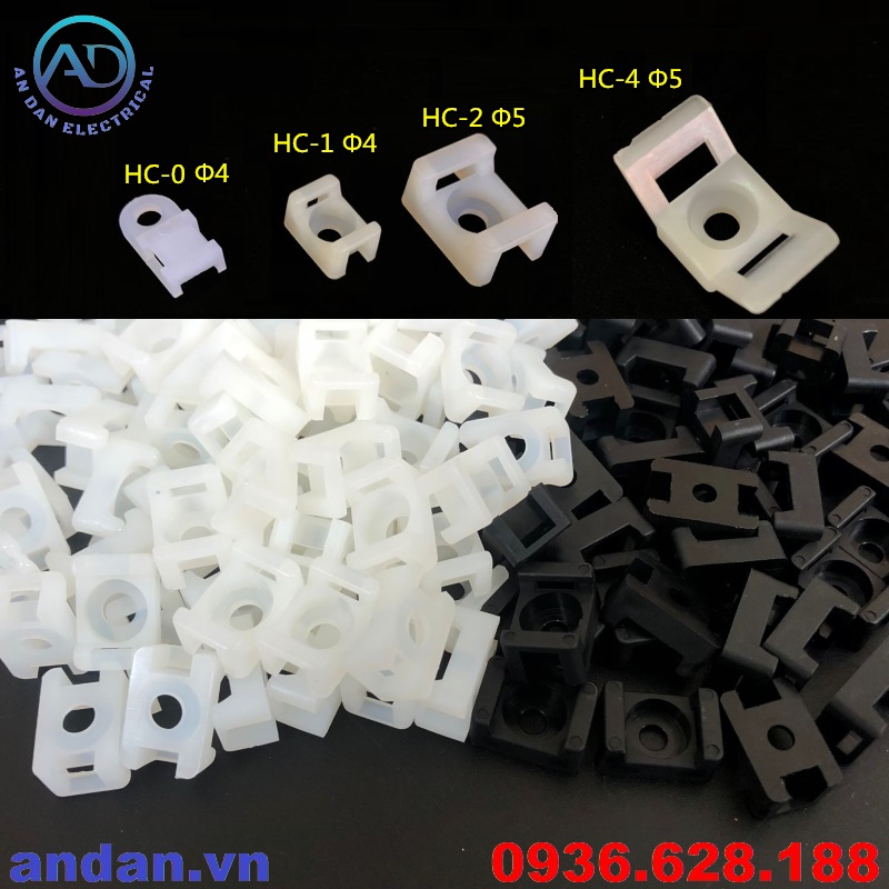 Đế nhựa cố định dây thít, gối đỡ dây điện, nút giữ dây rút hc-0 hc-1 hc-2 hc-4, stm-0 stm-1 stm-2 stm-4
