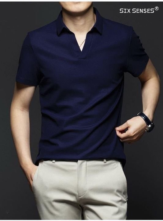 Áo thun POLO CỔ V 6 màu - chất thun cá sấu cotton