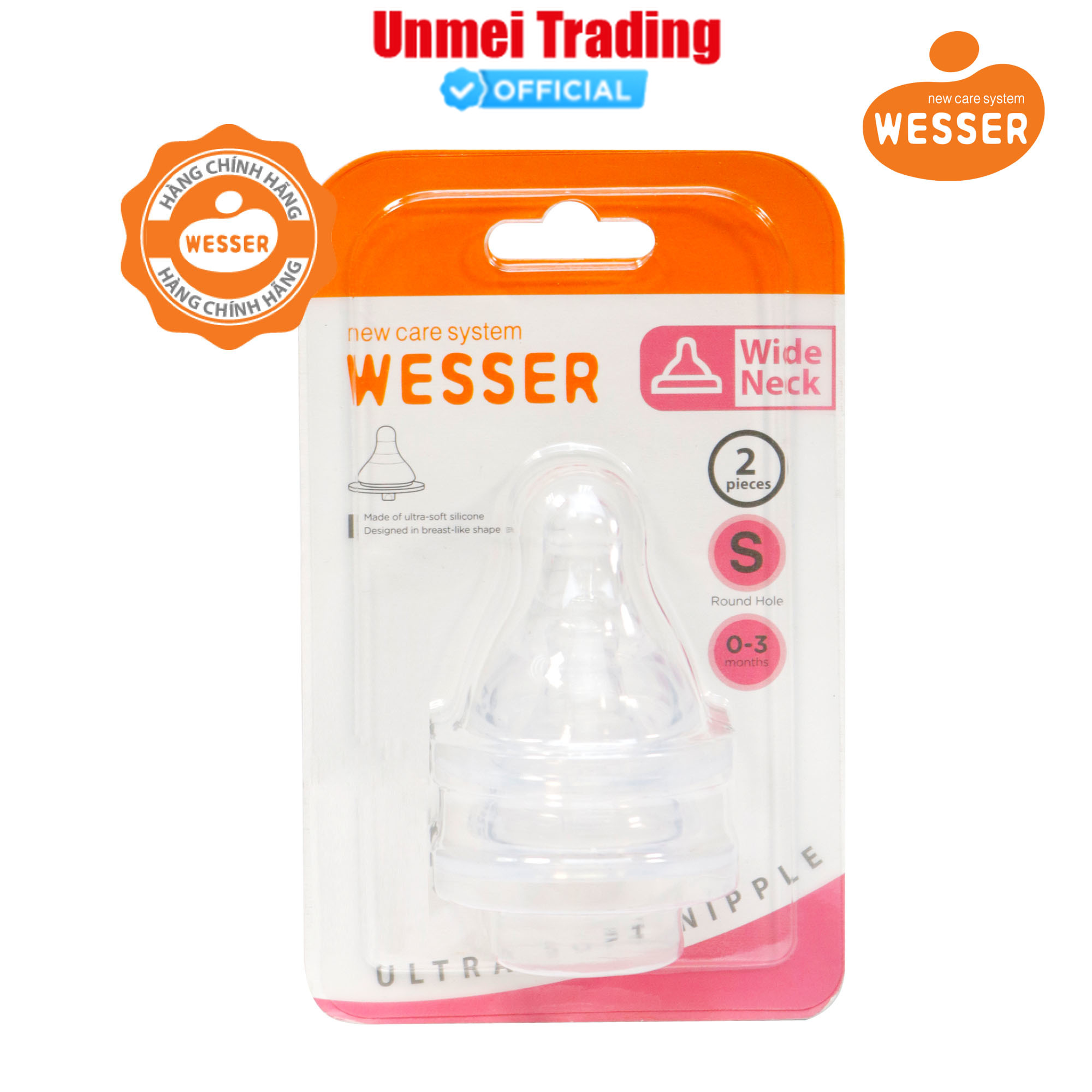 Núm vú Wesser Cổ rộng Size S