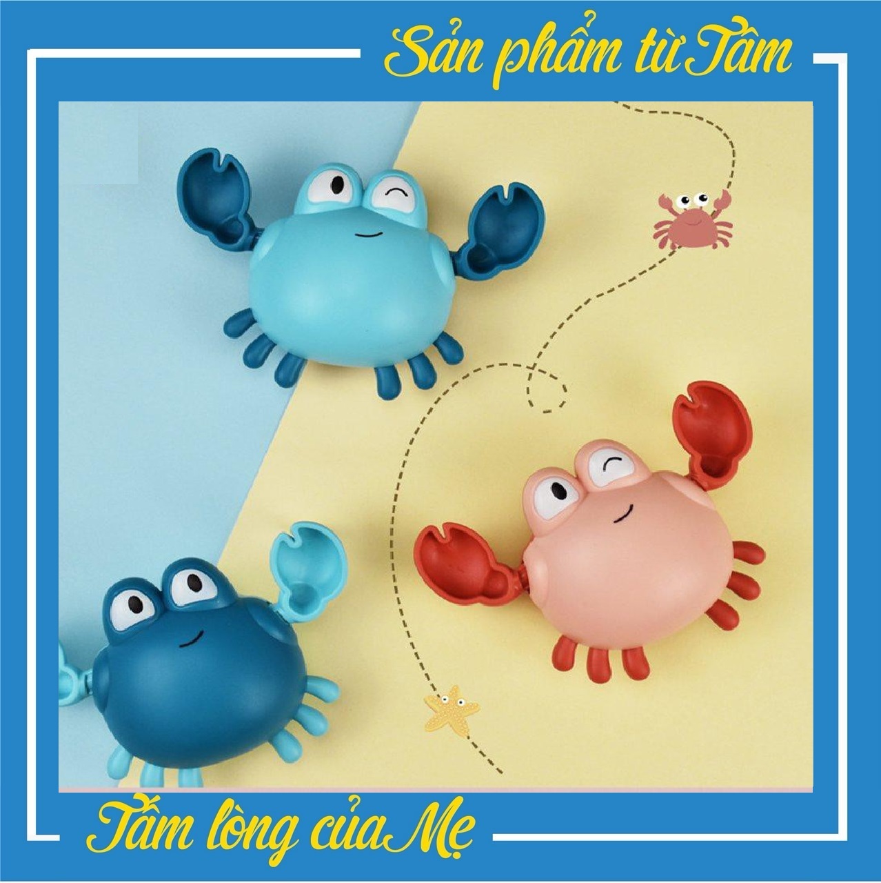 Đồ chơi con cua chạy cót ngộ ngĩnh bơi lội nhà tắm