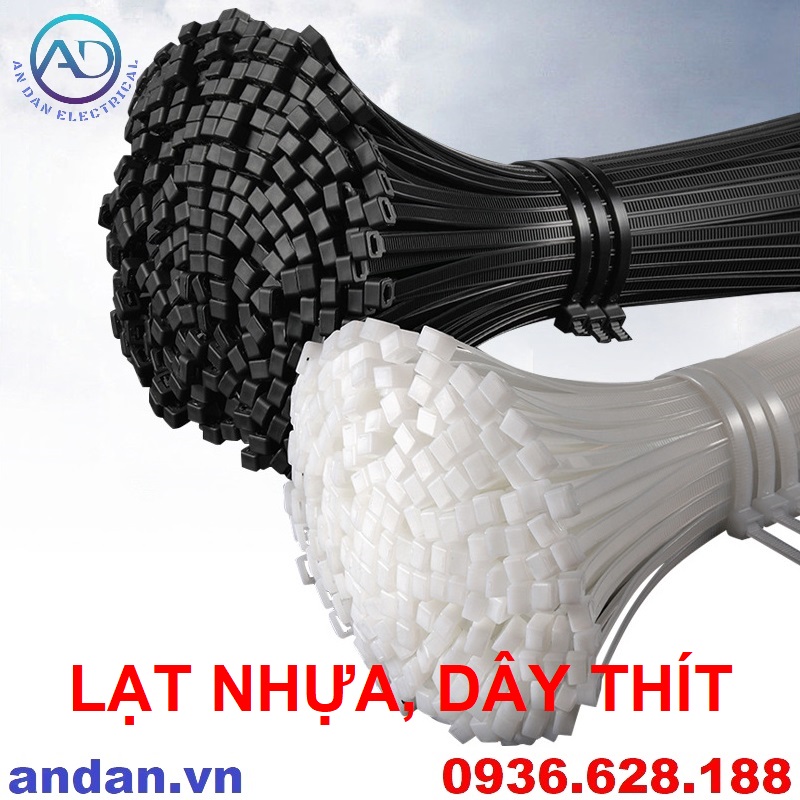 Lạt nhựa, dây thít nhựa, dây rút nhựa 3x100 3x150 4x200 5x250, 5x300 5x350 8x400 10x500, 100mm 150mm 200mm 250mm 300mm 350mm 400mm 500mm