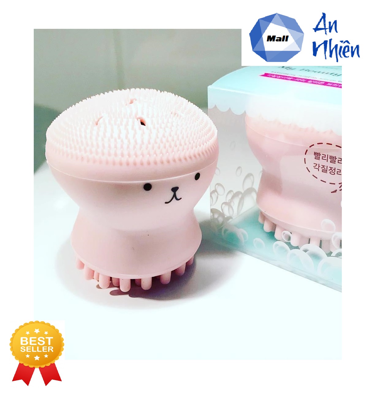 Cọ Rửa Mặt Bạch Tuộc Nhật Bản - Mẫu mới