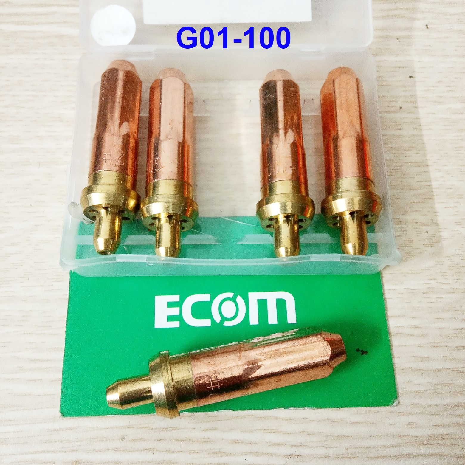 Bép cắt oxy gas g01-100 - hộp 5 béc cắt trung số 1,2,3 cắt gió đá
