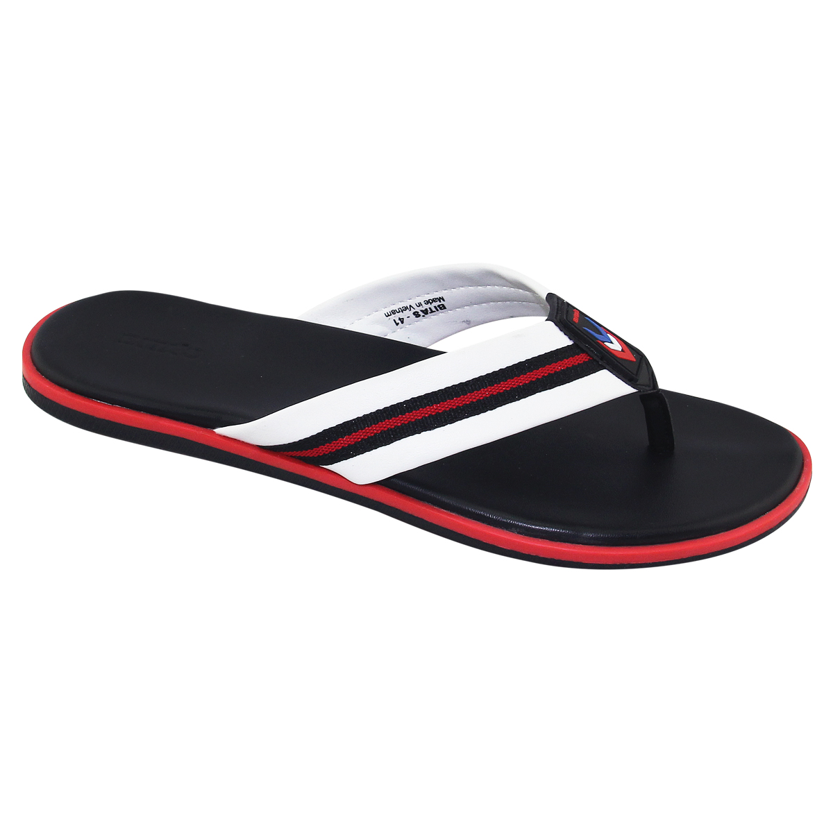 DÉP QUAI KẸP XỎ NGÓN NAM BITA S S.218 NAVY + TRẮNG - BITAS