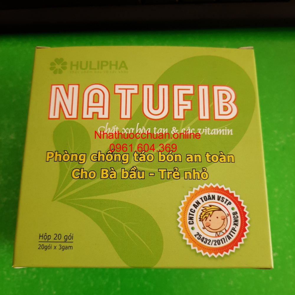 Natufib - Hỗ trợ điều trị táo bón