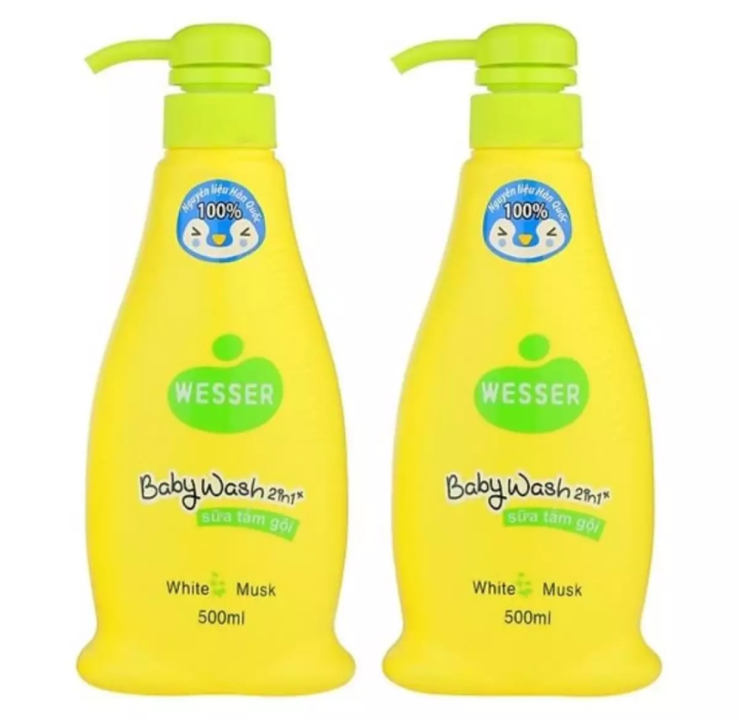Sữa tắm gội toàn thân Wesser cho bé 500ml