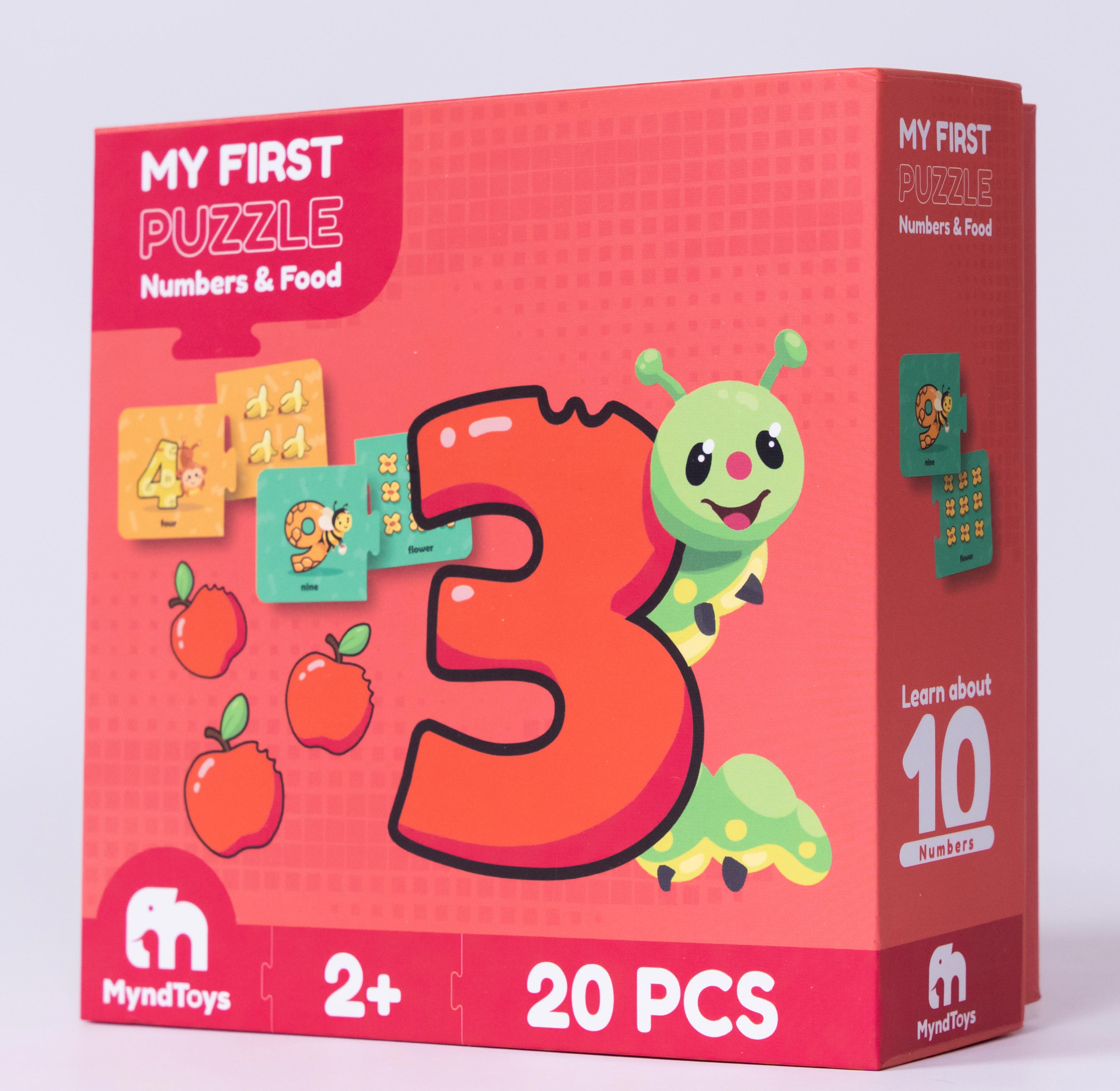 [HCM]Đồ Chơi Xếp Hình MyndToys My First Puzzle - Numbers & Food (Chủ Đề Số Và Lượng ) Dành Cho Các Bé Trên 2 Tuổi - LeVyStore - TheGioiHangNhap