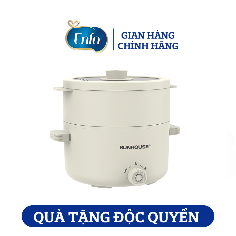 [Quà tặng không bán] Lẩu điện mini đa năng 2.0L Sunhouse SHD4517