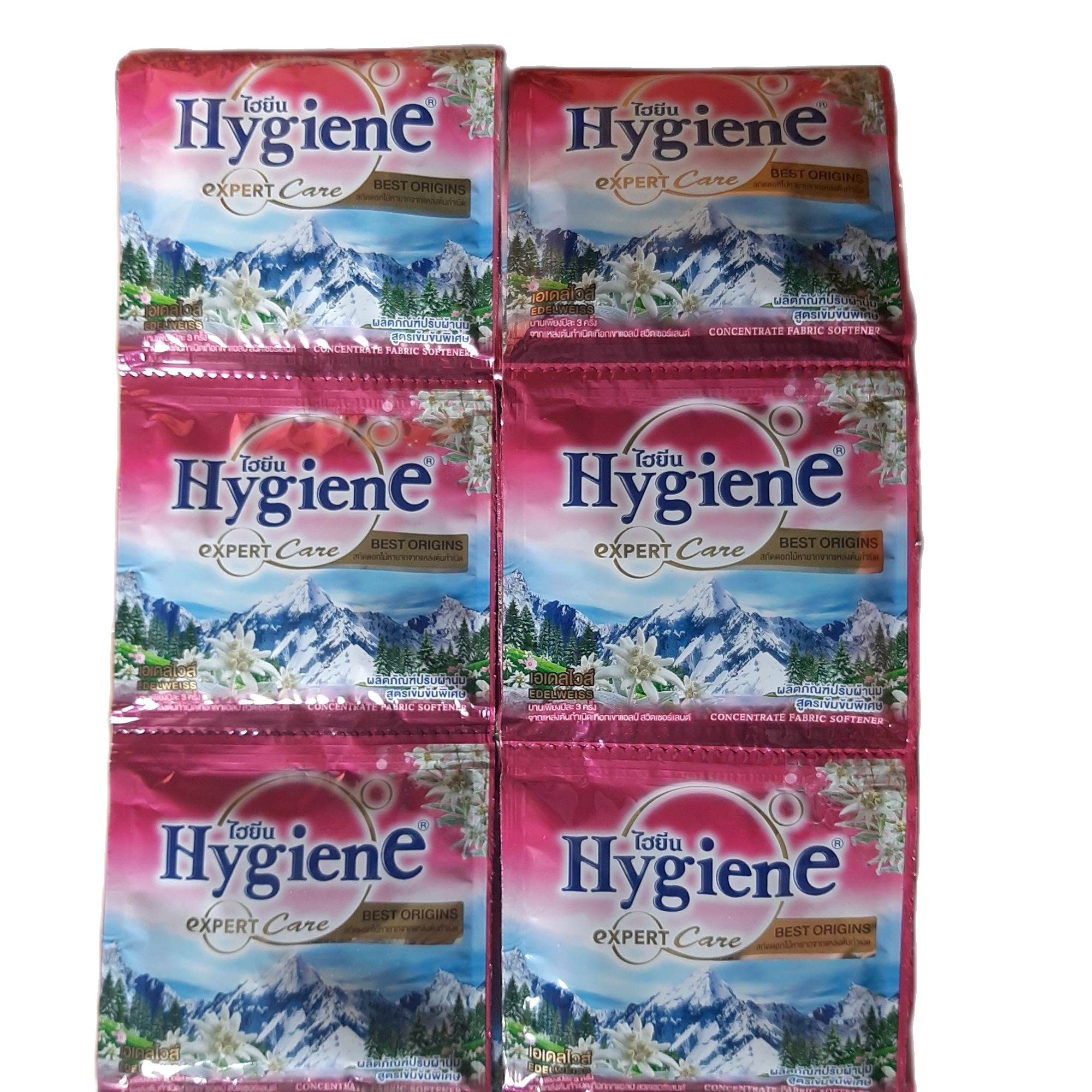 (10 gói) nước xả vải hygiene thái lan - hồng mẫu mới ra hương hoa nhung tuyết