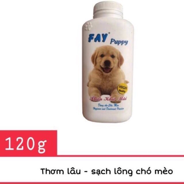 Phấn Fay Puppy khử mùi, tắm khô cho chó