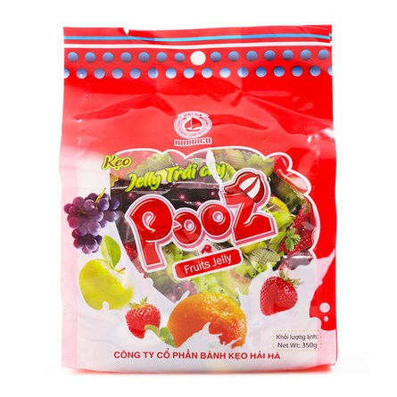 Kẹo Jelly POOZ Trái Cây Tổng Hợp 350gr Hải Hà