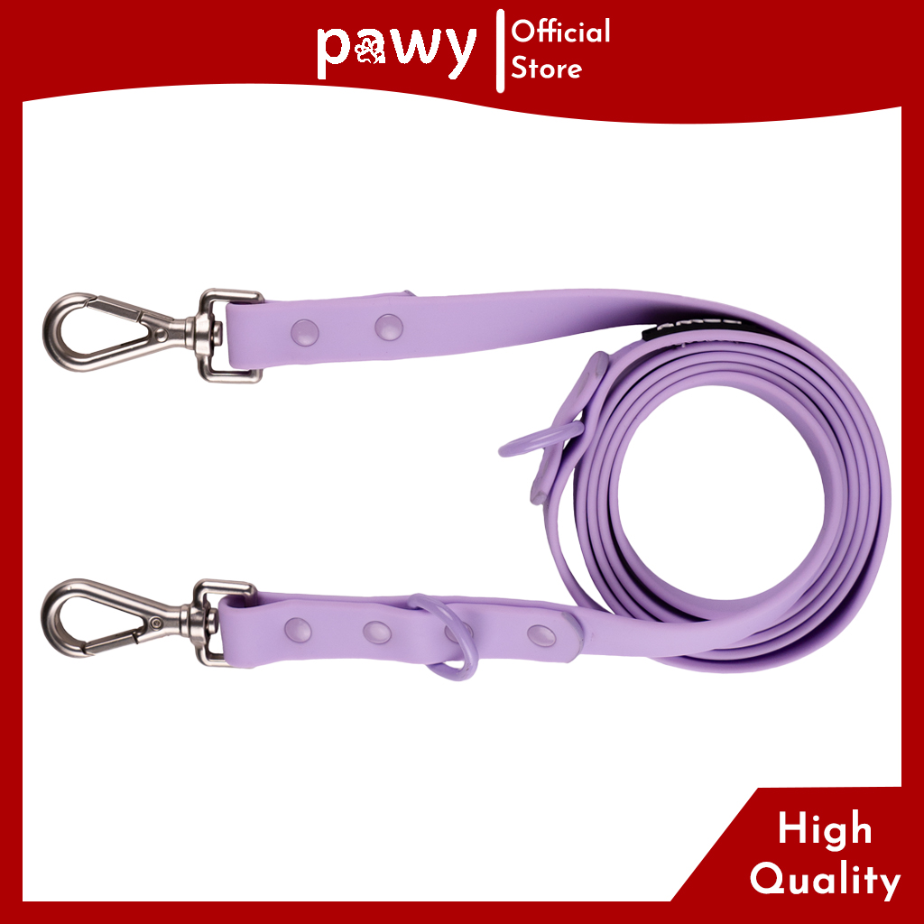Dây dắt chó pawy - flexiwear - màu tím - dây dắt chó pvc cao cấp