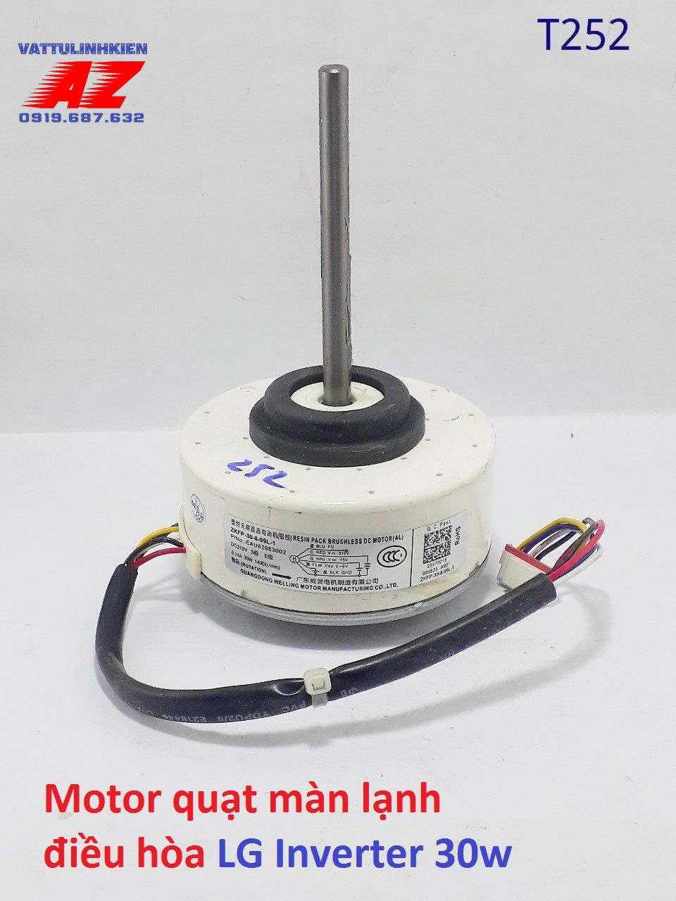 Motor quạt màn lạnh điều hòa lg inverter dc310v- 30w