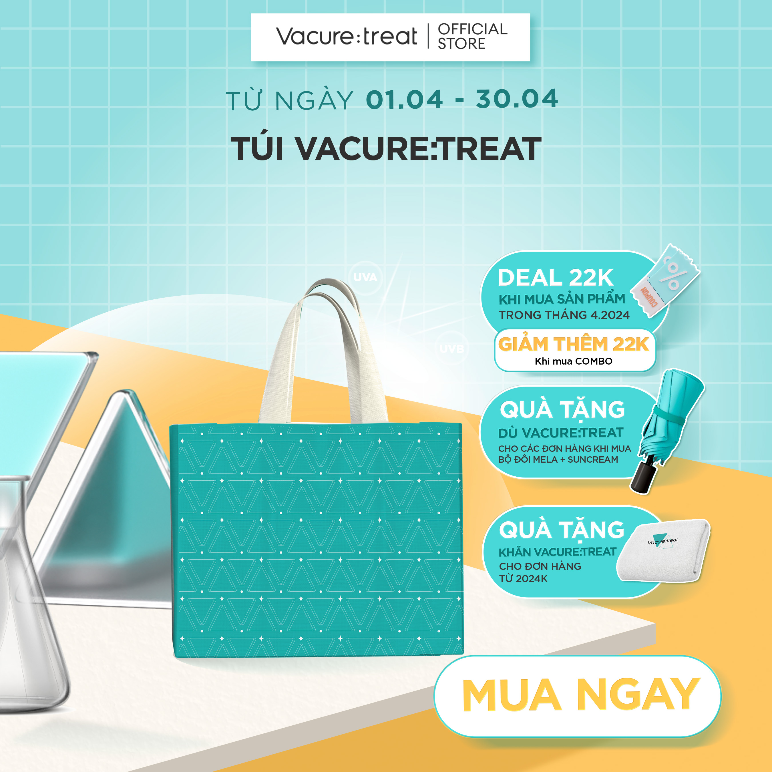 Túi Tote Vacure:treat