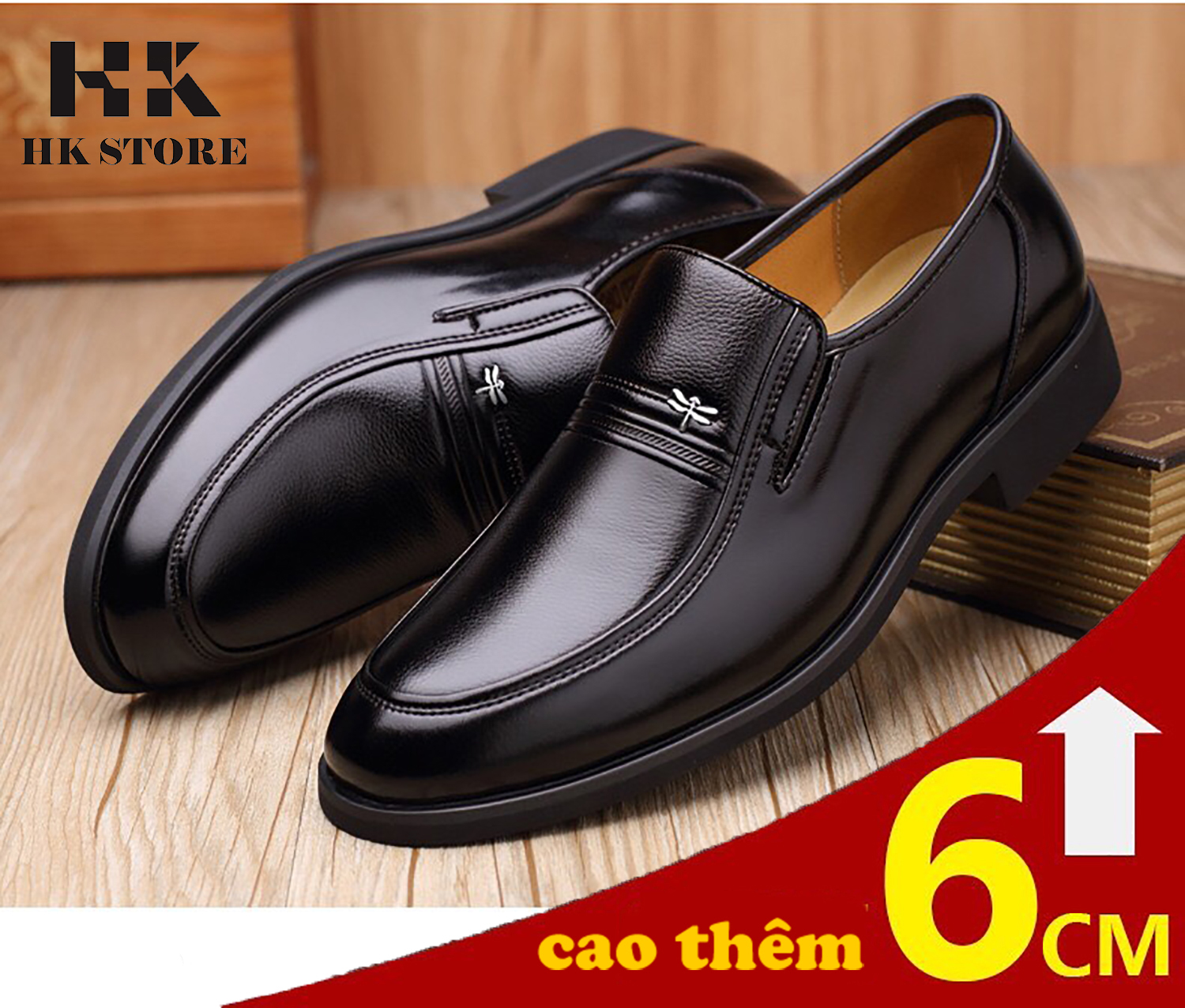 GIÀY TÂY NAM TĂNG CHIỀU CAO ❤️ HK.STORE ❤️ BẢO HÀNH 12 THÁNG DA BÒ THẬT 100% SẢN PHẨM NHƯ HÌNH - NHƯ VIDEO