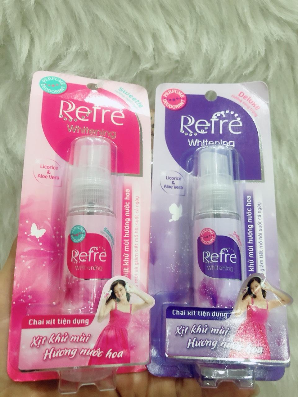 Xịt Khử Mùi Refre Whitening Hương nước hoa 30ml