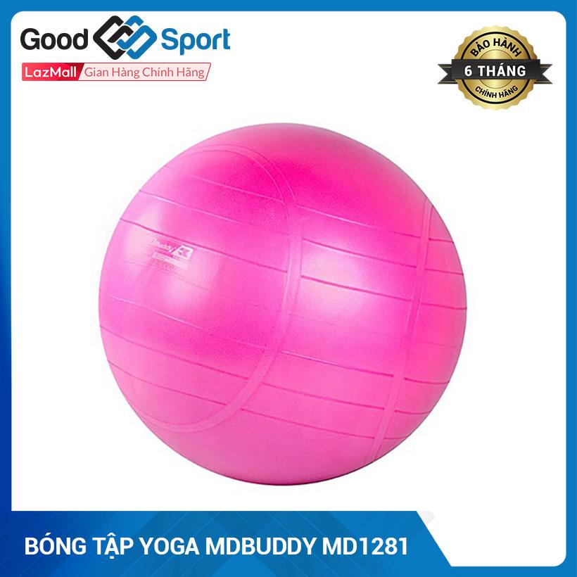 Bóng yoga, bóng tập yoga trơn kích thước 55cm cao cấp- bóng tròn tập yoga mdbuddy md1281 55cm