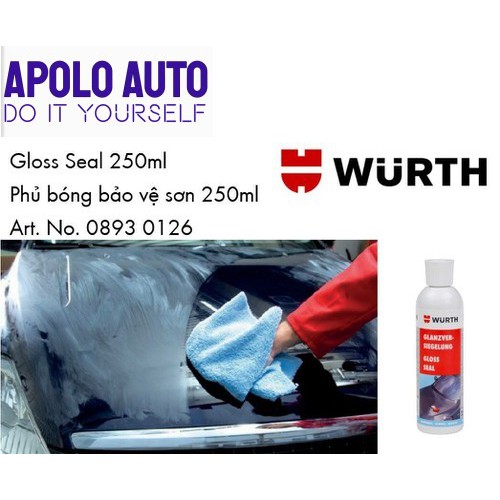 Phủ bóng bảo vệ sơn wurth gloss seal wurth