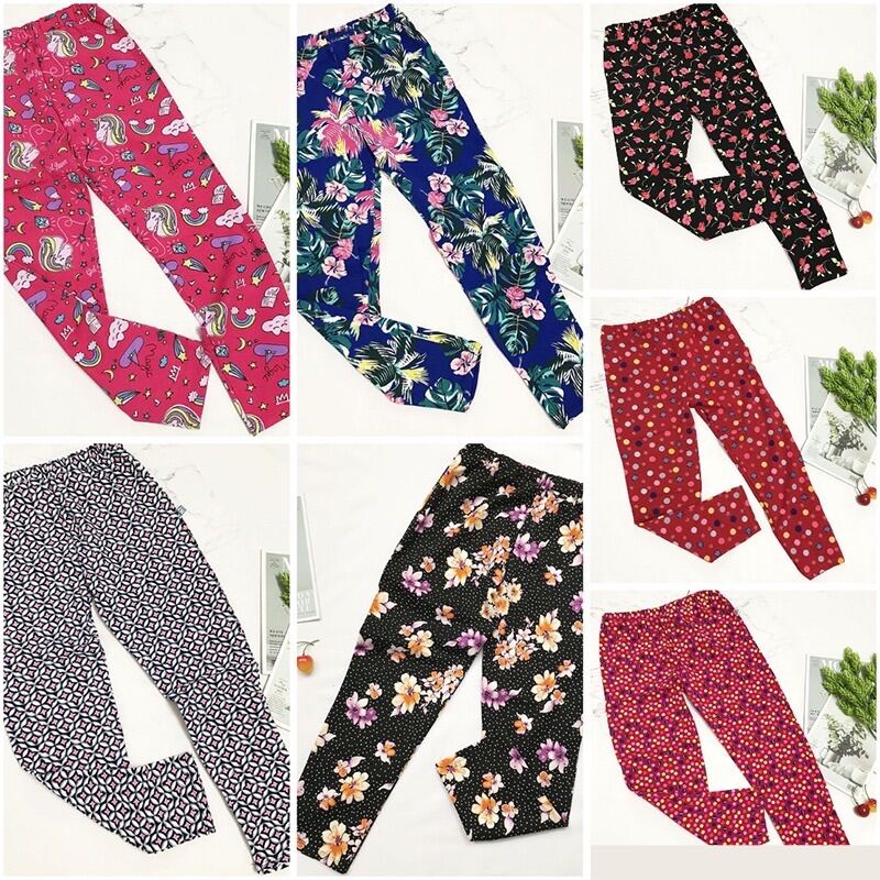 Quần legging dài bé gái thun cotton 4 chiều từ 24- 44kg - qg38