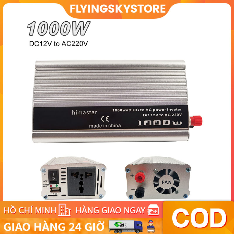 Biến tần tự động 12v 220v 220w/500w/1000w biến tần chuyển đổi nguồn 12v đến 220v