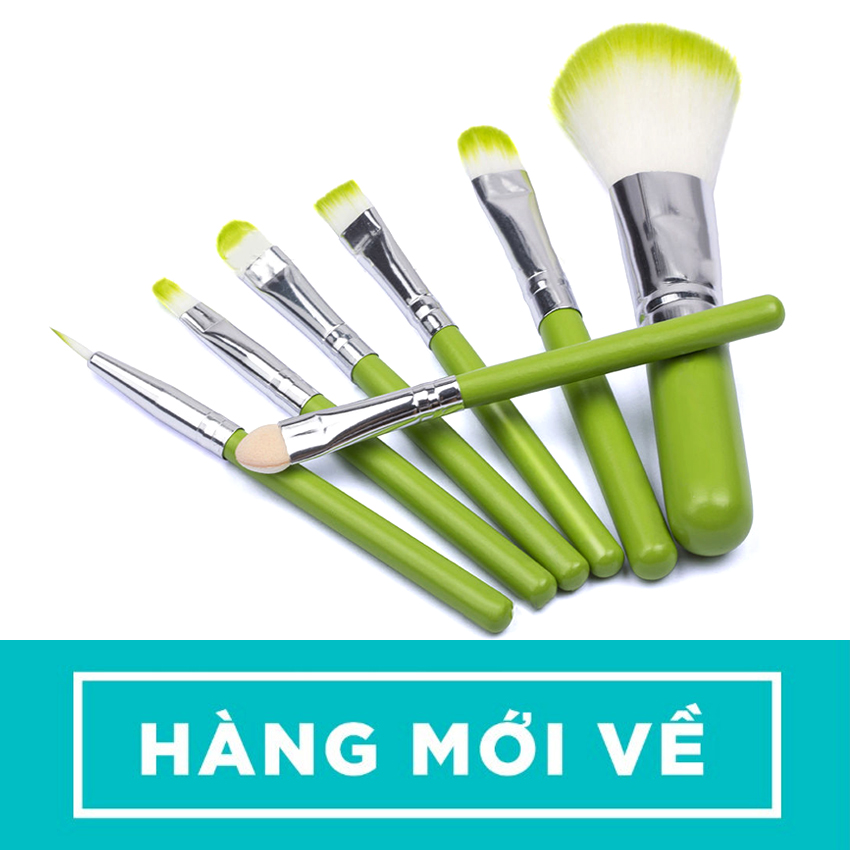 Bộ cọ trang điểm chuyên nghiệp 7 món Wooden Makeup Kit
