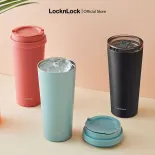 LHC4279 - Bình giữ nhiệt Lock&Lock có 2 nắp thay thế New Clip Tumbler 540ml - 3 màu, Nắp kín và nắp trong suốt - Hàng chính hãng