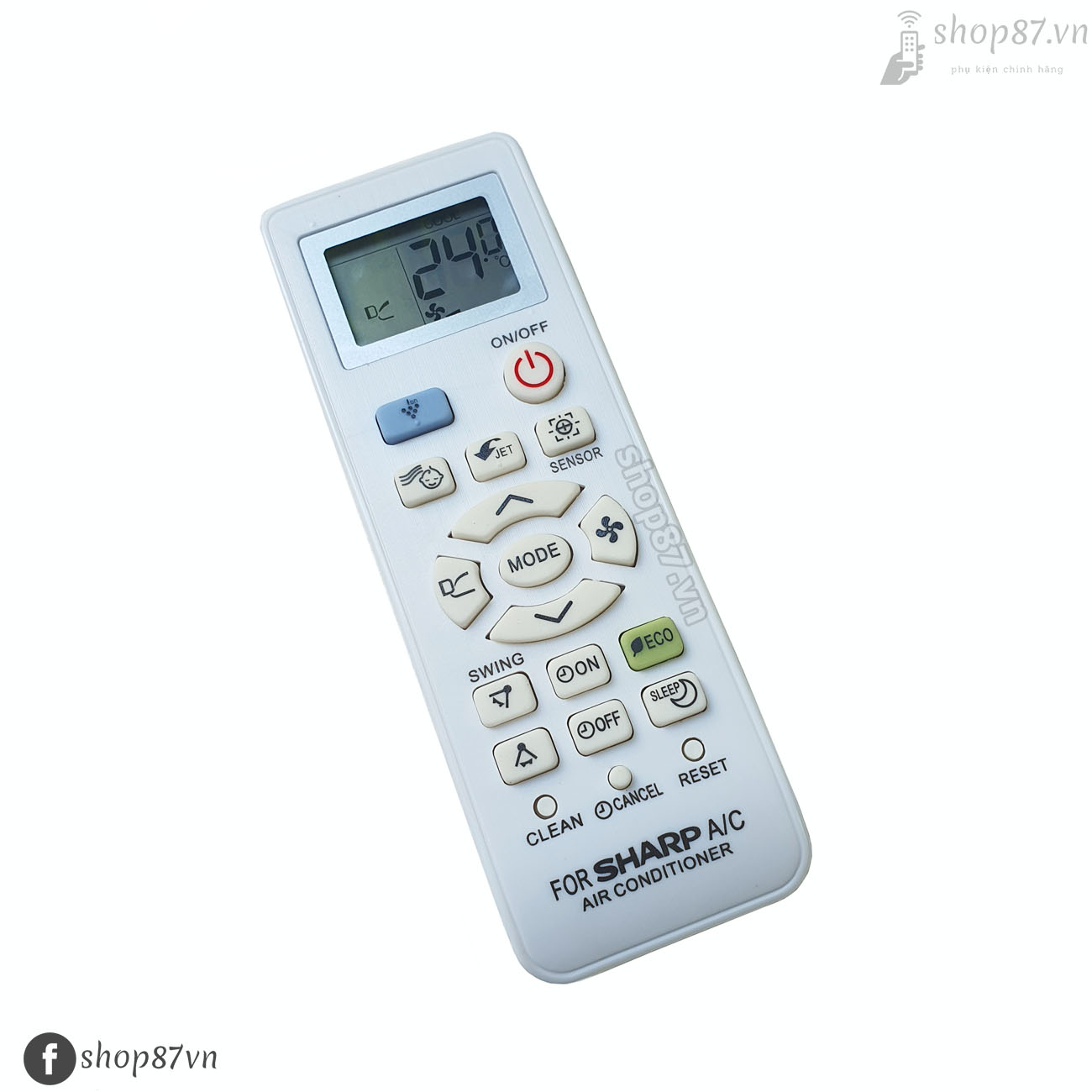 Điều khiển điều hòa máy lạnh Sharp 1 chiều ECO