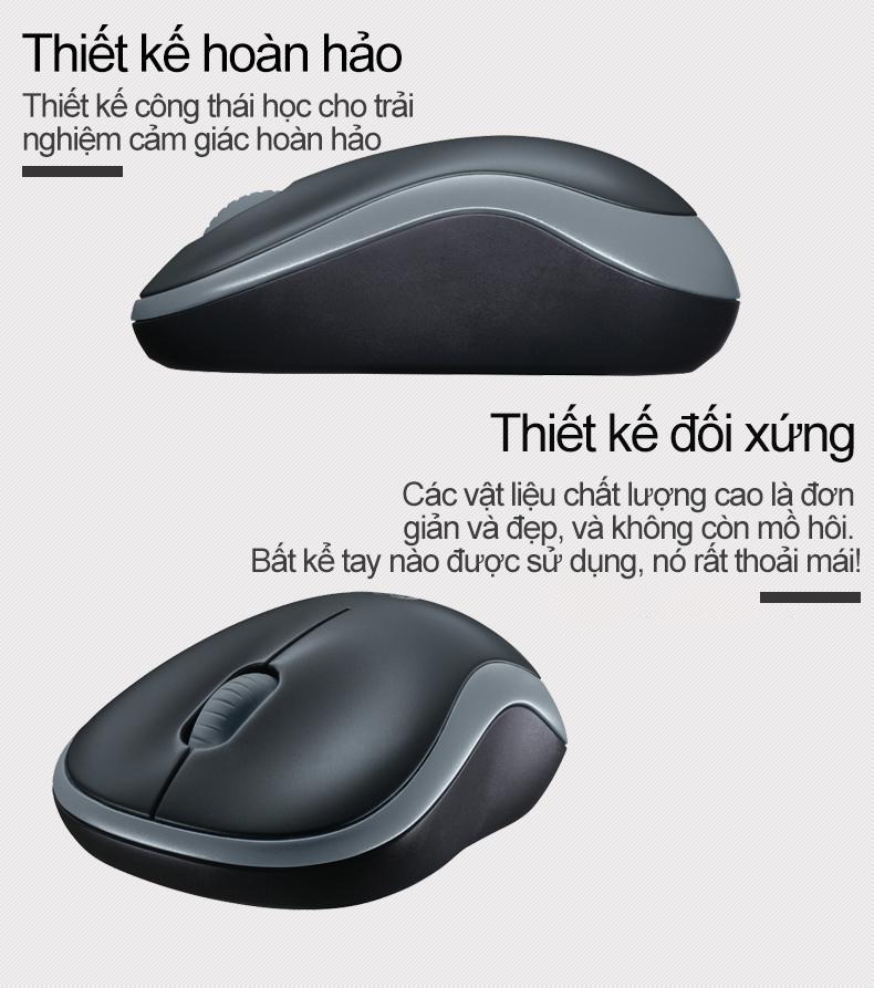 Chuột không dây Logitech M186 Kèm Pin AA