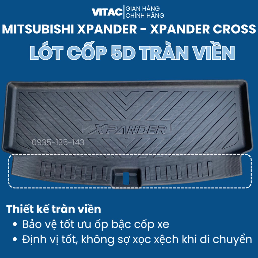 Lót cốp tràn viền Mitsubishi Xpander, Xpander cross 2018-2023