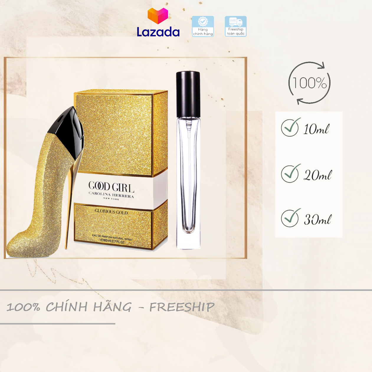 [Chiết 10-20-30ml] Carolina Herrera Good Girl Glorious Gold