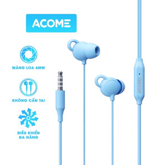 Tai Nghe Có Dây ACOME ASE01 xây dựng In Ear Đàm Thoại tinh xảo chỉ dẫn Đa Năng