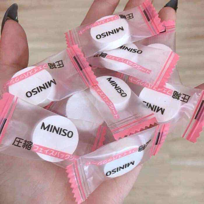 [ Giá Sỉ ] Combo 10 viên mặt nạ giấy nén Miniso