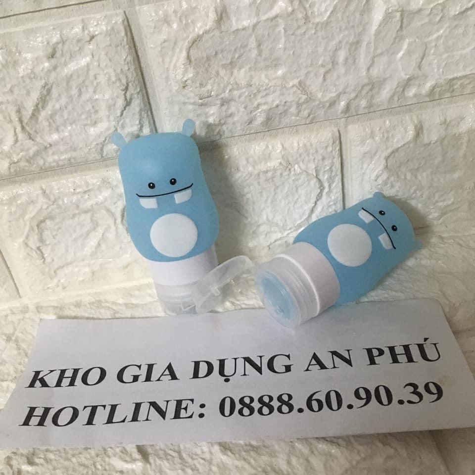 Chai silicon đựng nước rửa tay du lịch hình thú cưc cute
