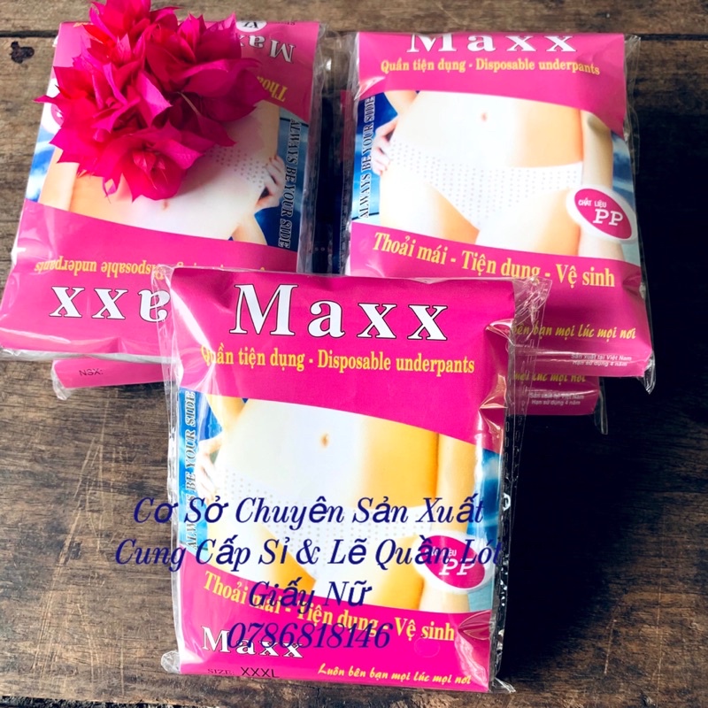 Combo 10 gói quần lót giấy 1 gói 5 chiếc