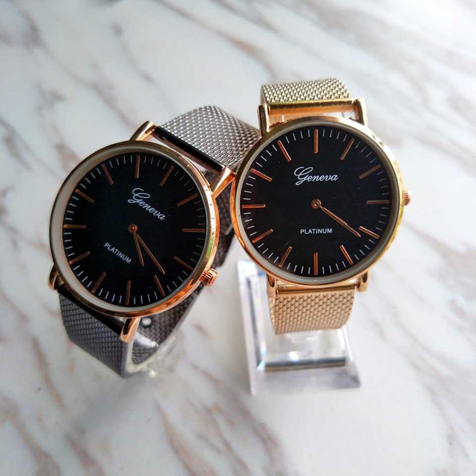 Đồng Hồ Geneva Dây Lưới Platinum Ah1038