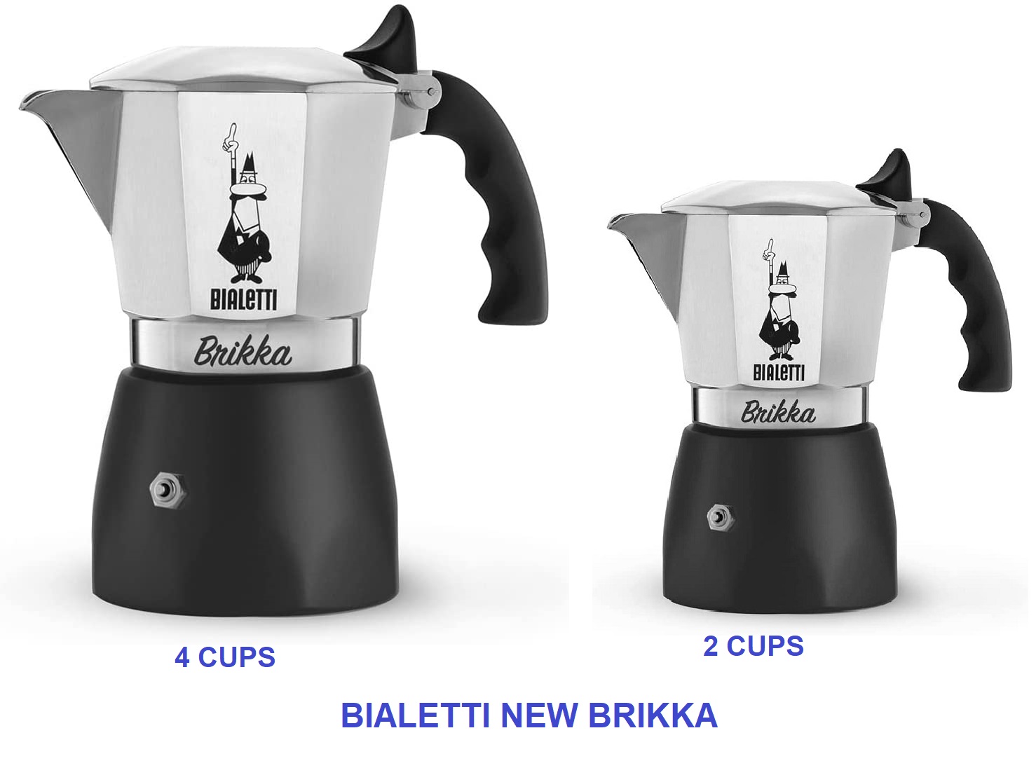 Ấm pha cà phê Bialetti New Brikka Espresso Coffee 2 Cups, 4 Cups - Chính hãng Bialetti
