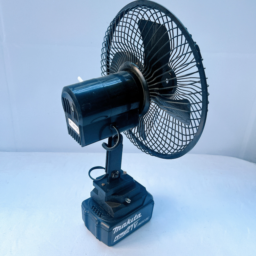 Quạt 8 inch 3d lồng sắt dùng pin 12v - 24v mẫu 3 shopplionn