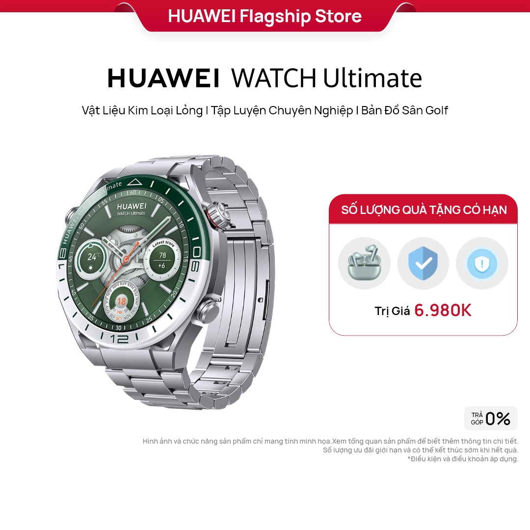 HUAWEI WATCH Ultimate Vật Liệu Kim Loại Lỏng | Tập Luyện Chuyên Nghiệp