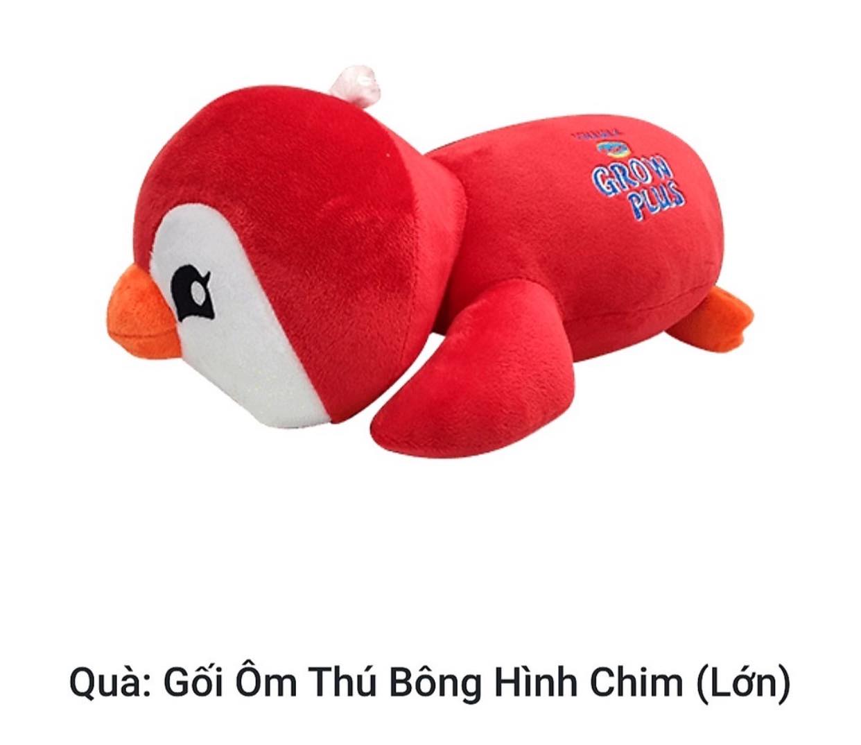 Gối ôm chim cánh cụt cho bé quà Growplus Vinamilk