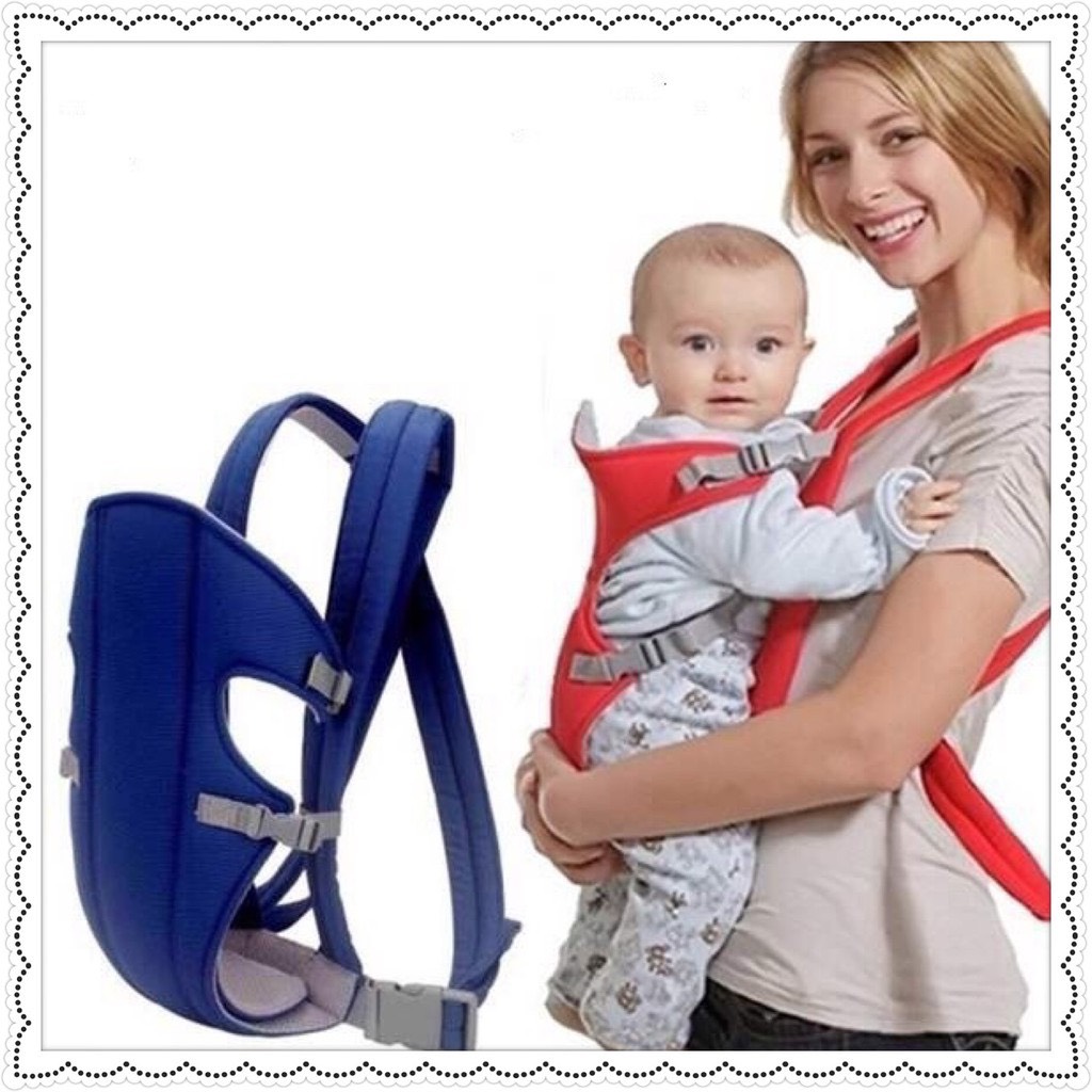 Địu Kaki 4 tư thế chất liệu Cotton thoải mái cho mẹ, thoáng mát cho bé